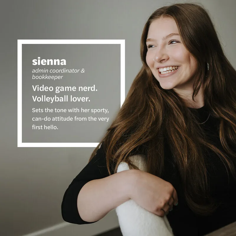 Sienna Loewen-Schmidt, Admin Coordinator & Bookkeeper